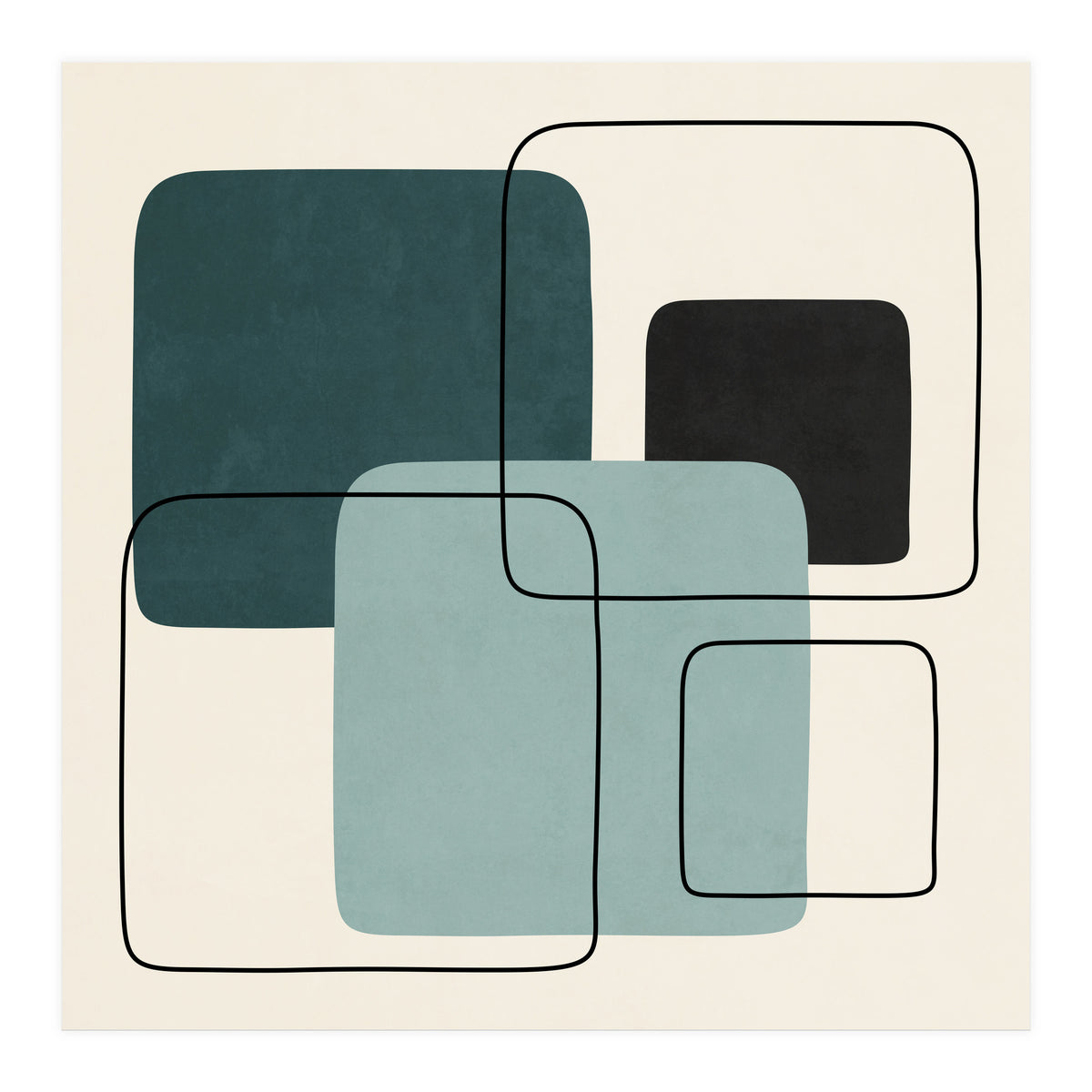 SQUARE SHAPES - F01 (Print Only)