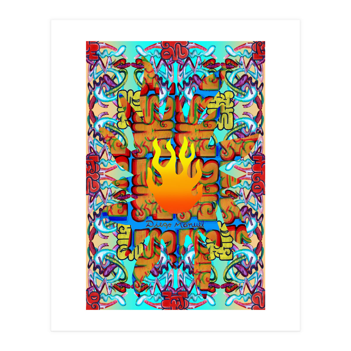 Fuego Y Graffiti 37 (Print Only)