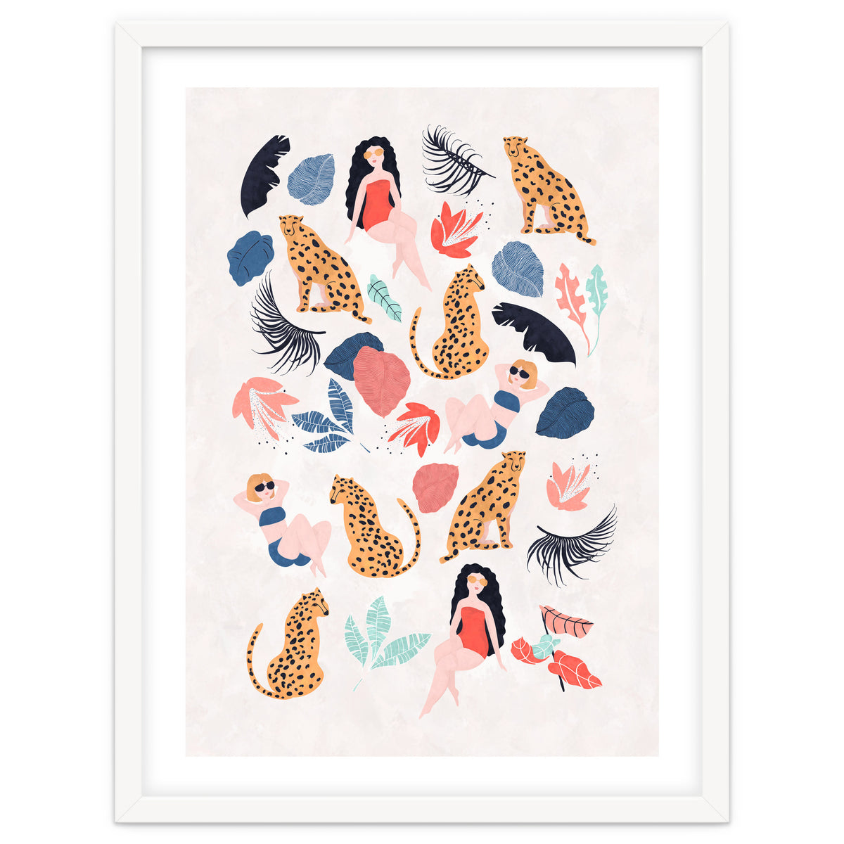 Tropical Girls And Cheetah