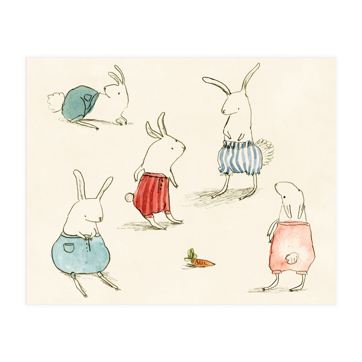 If Rabbits Wore Pants (Print Only)