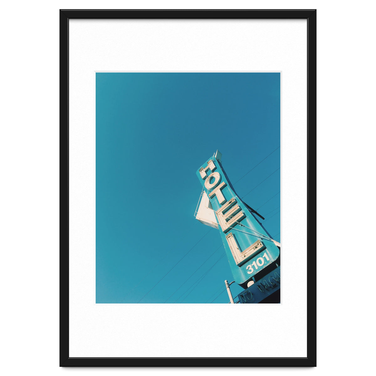 Hotel sign in California