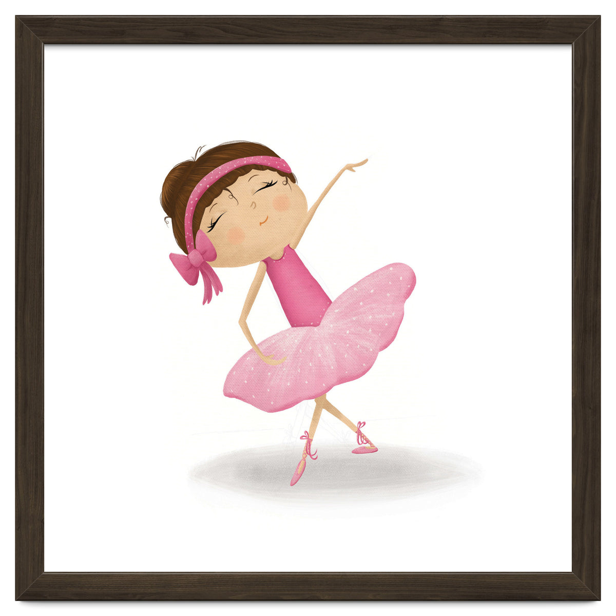 Adorable Plie Ballerina Nursery Print