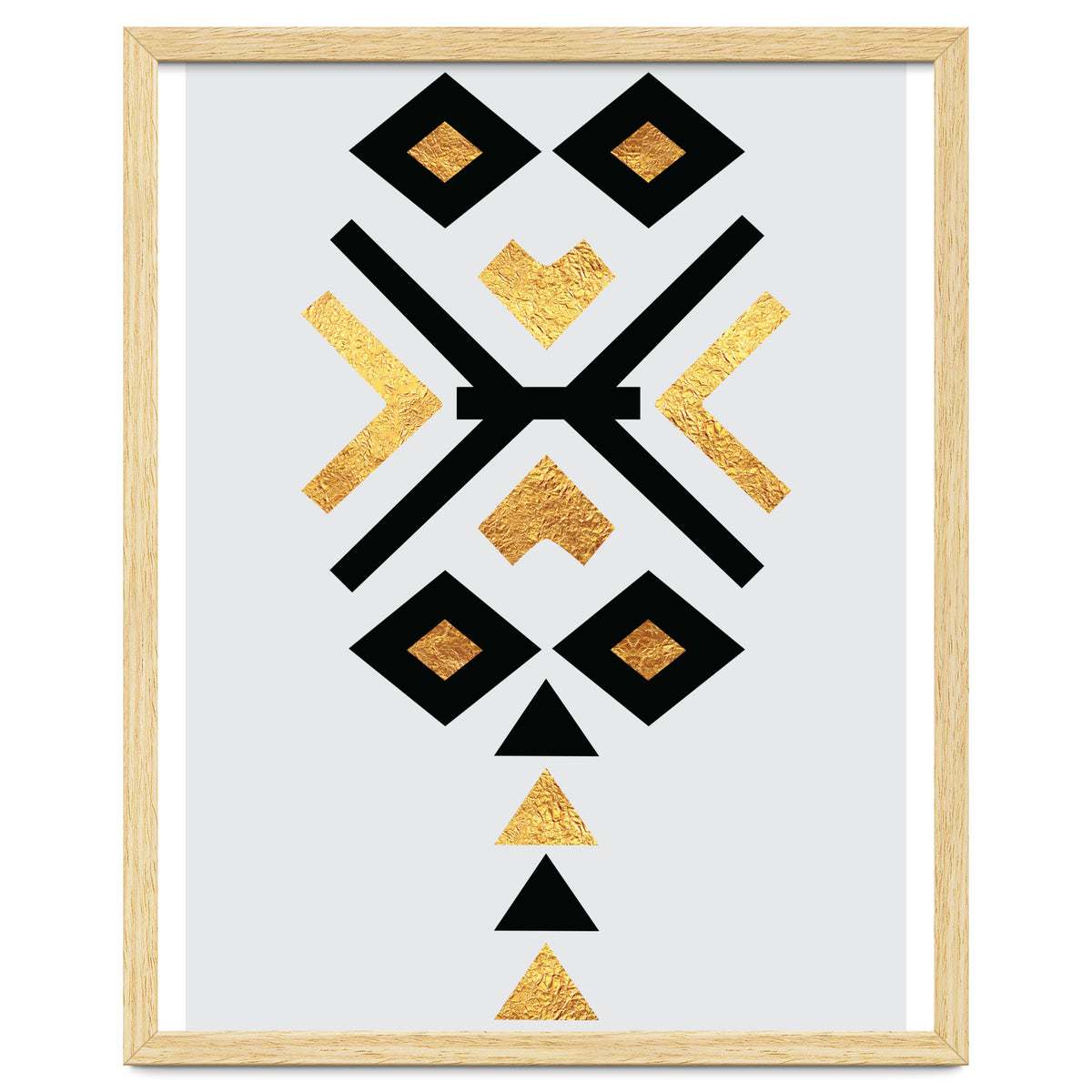 Gold And Black Abstract Tribal