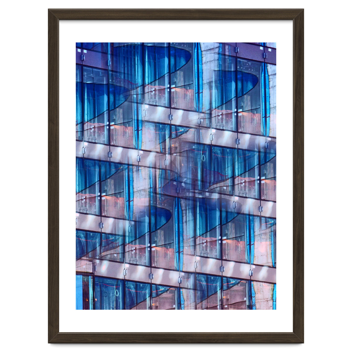 Blue Skyscraper Abstract