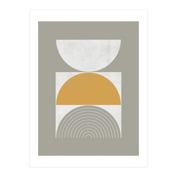 Mid-Century Modern No.29 - Woodblock Print (Print Only)