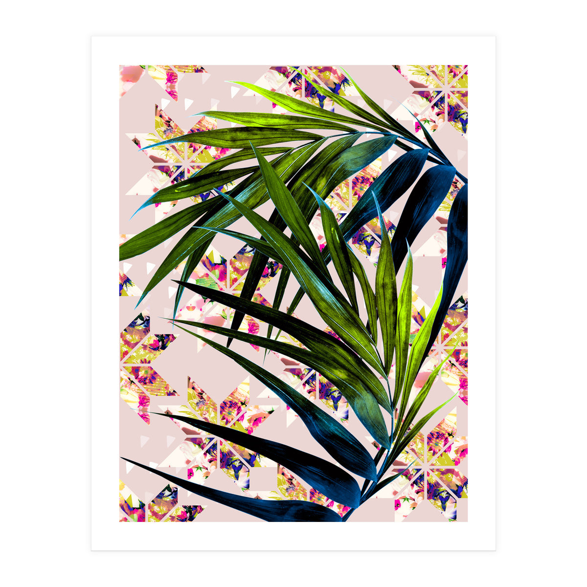 Leaves on mosaic  (Print Only)