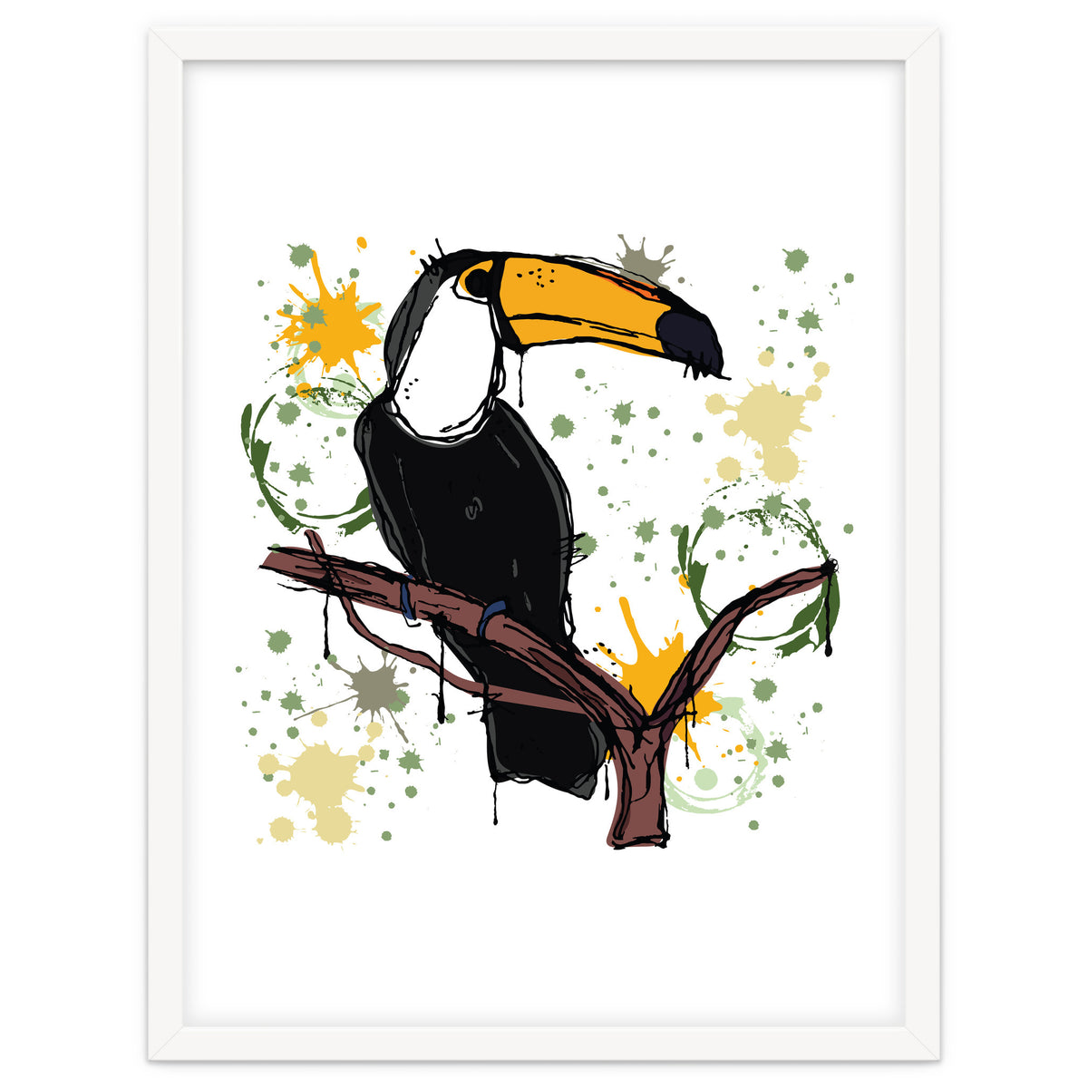 Toucan scribble sketch