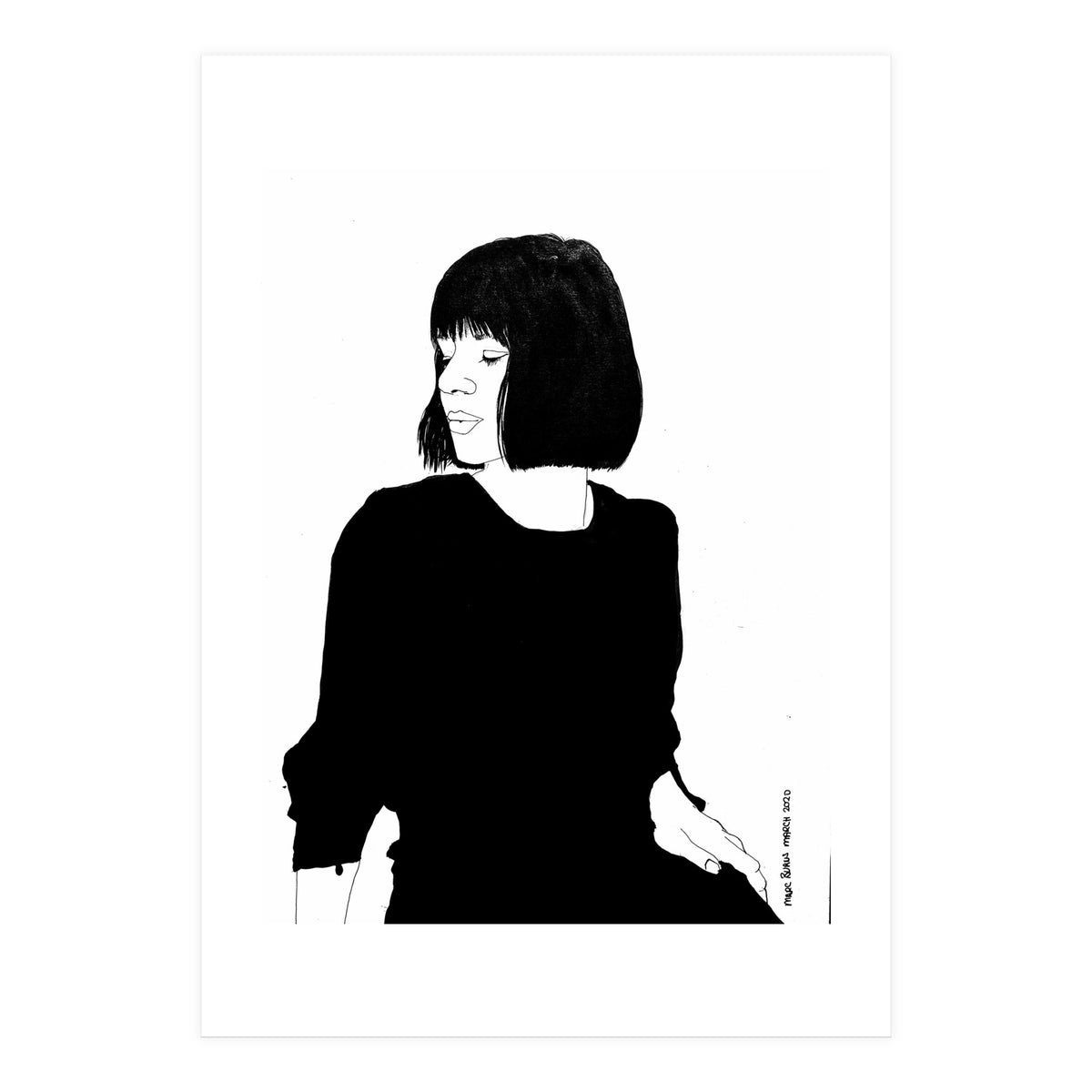 Untitled 84 - Woman in black (Print Only)