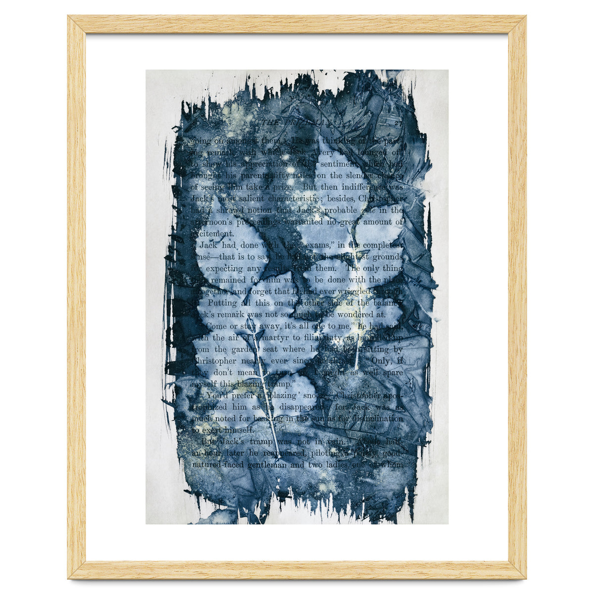 Indigo Blue Botanical Leaves No. 3