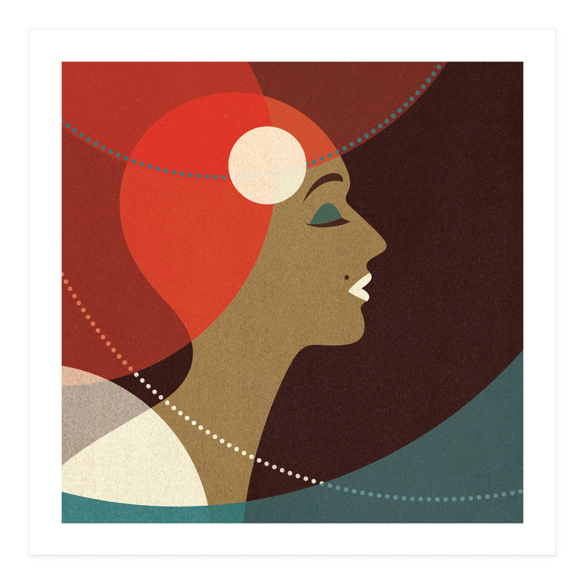 Venn Deco (Gold) (Print Only)