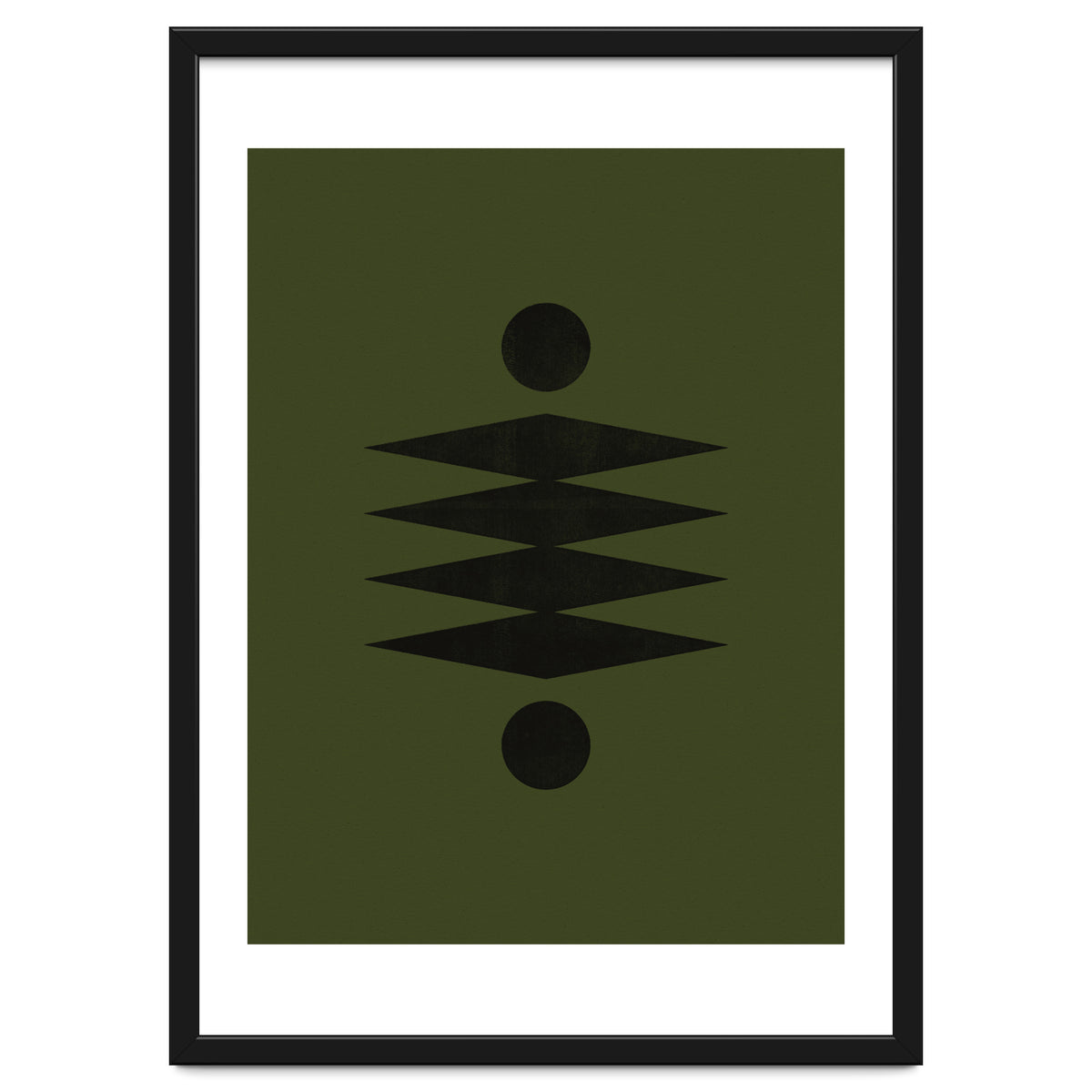 Mid-Century Modern No.19 - Woodblock Print