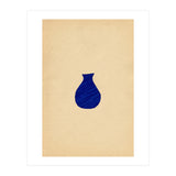 Ultramarine abstract vase (Print Only) thumbnail