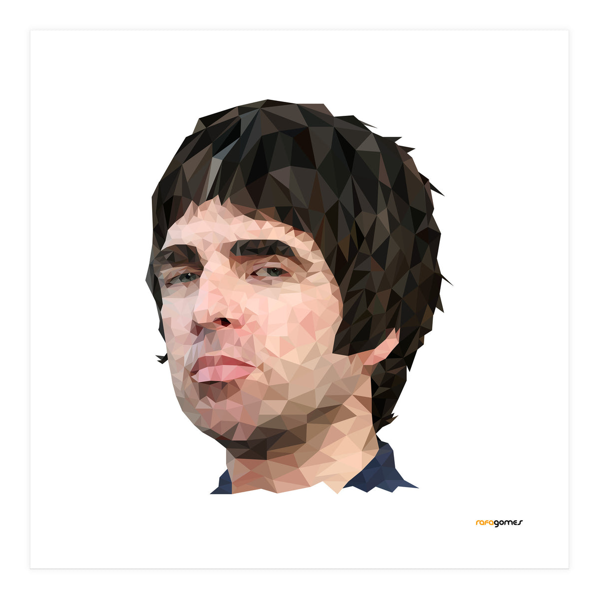 Noel Gallagher Low Poly (Print Only)