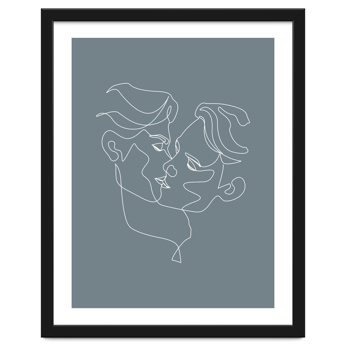 gay love line art-blue