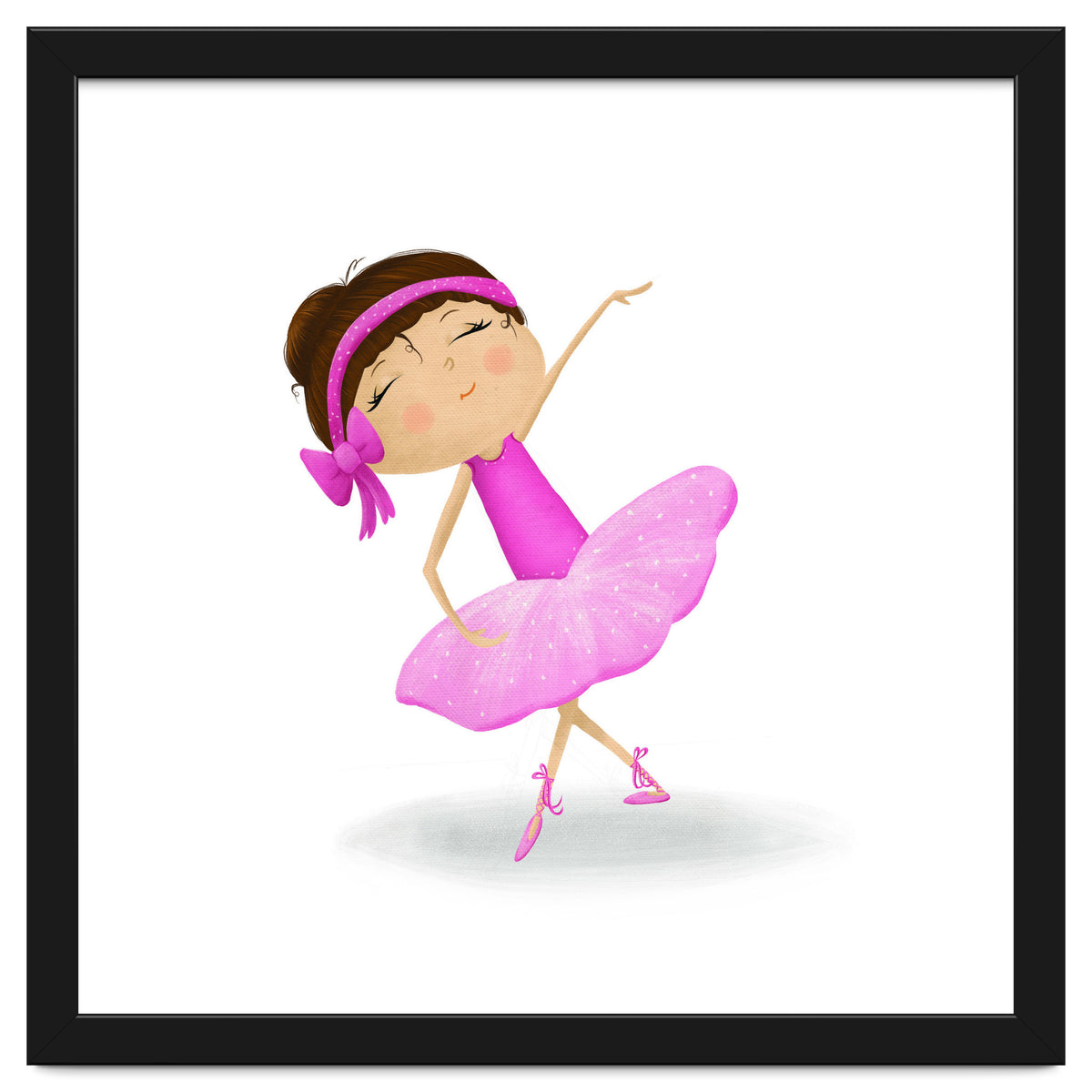 Adorable Ballerina Nursery Print