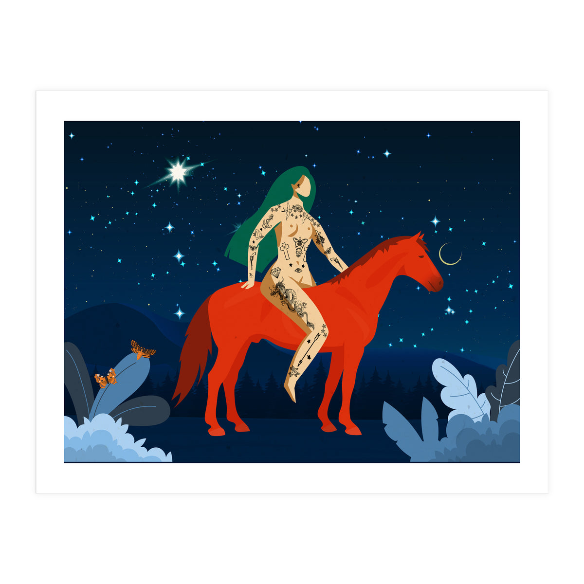 Riding My Red Horse (Print Only)