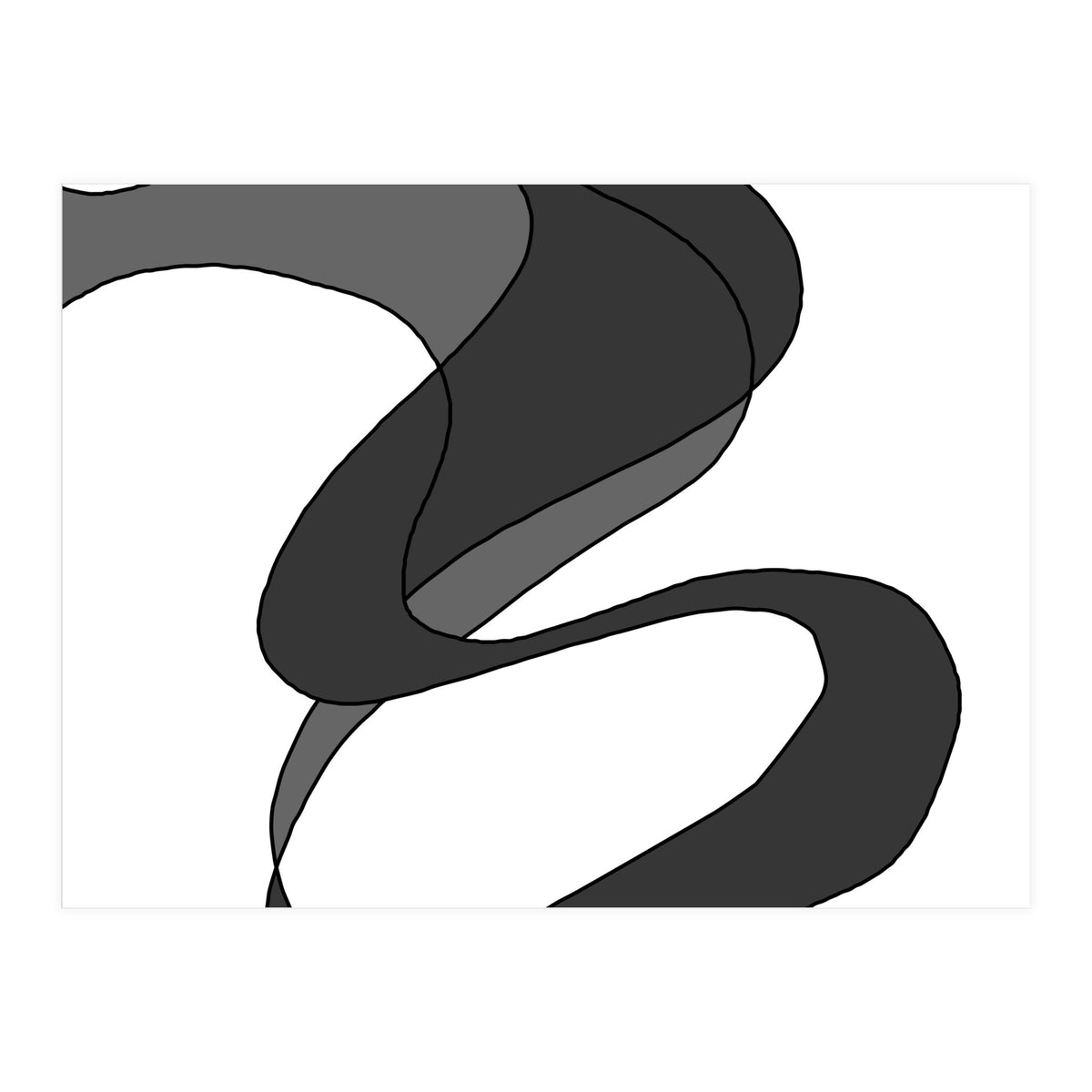 Grey Waves 6 (Print Only)