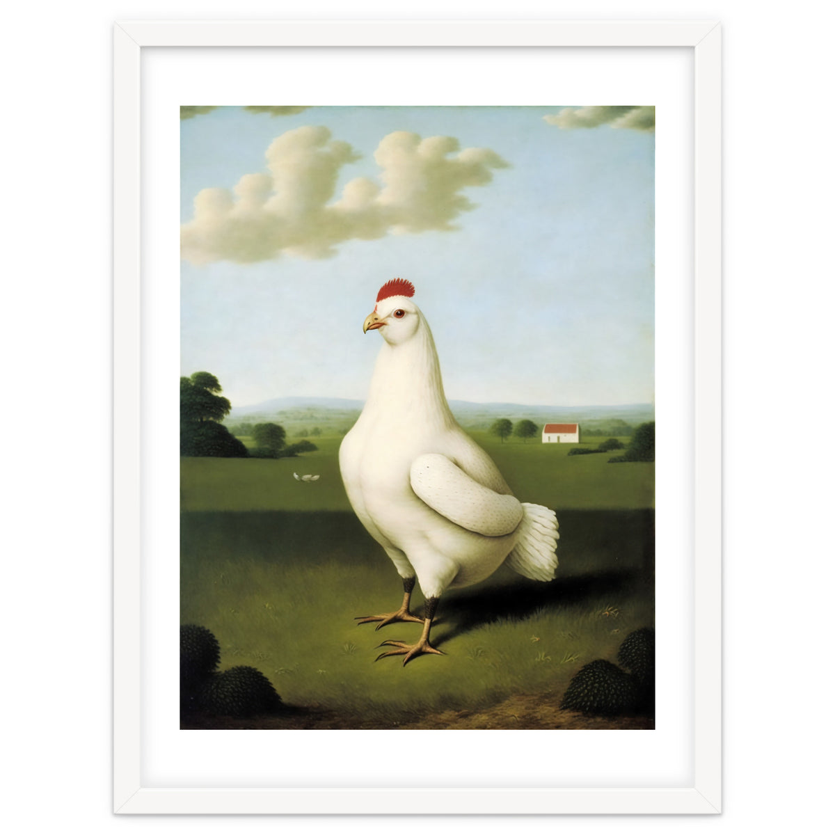Chicken Classic Oil Painting
