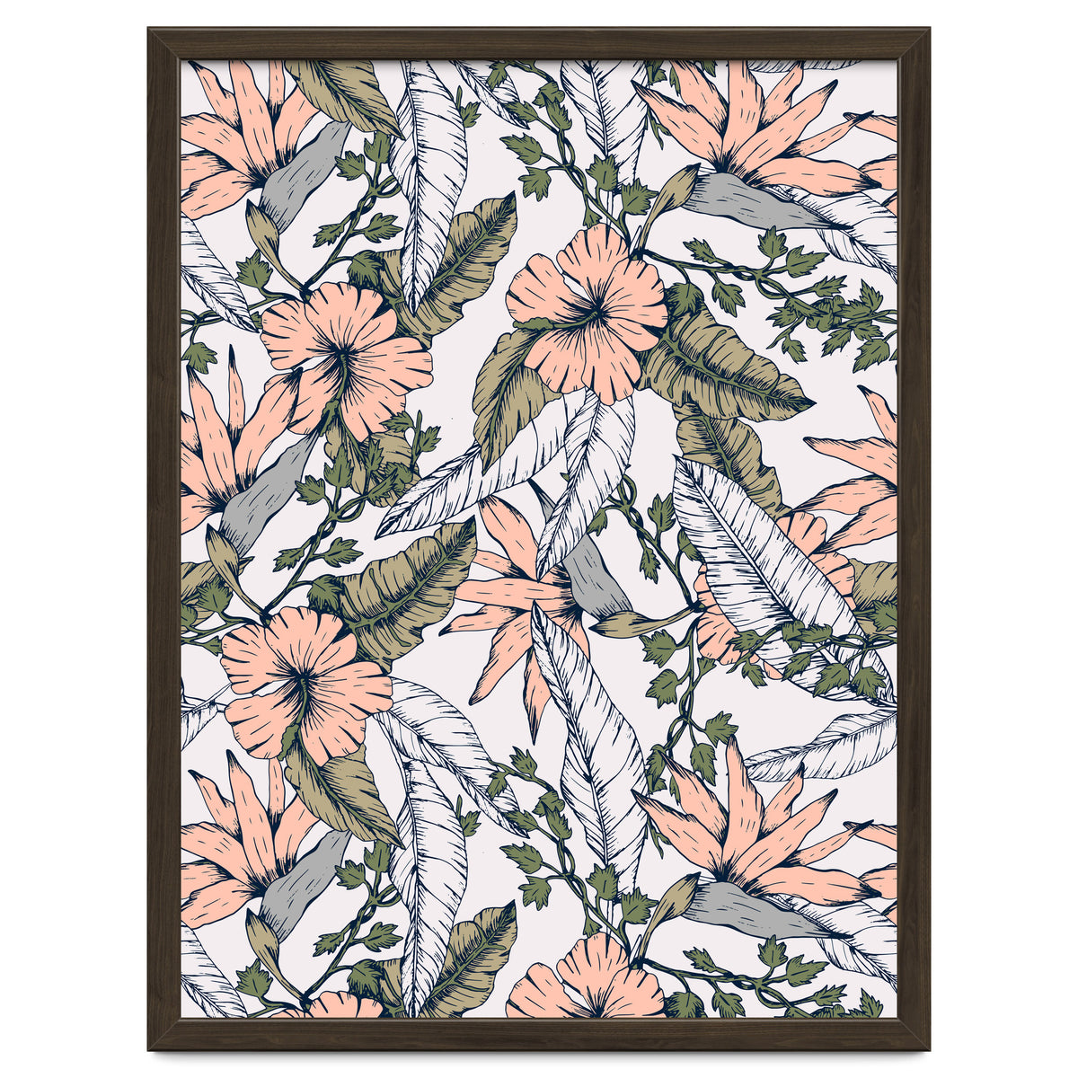 Tropical pattern pastel