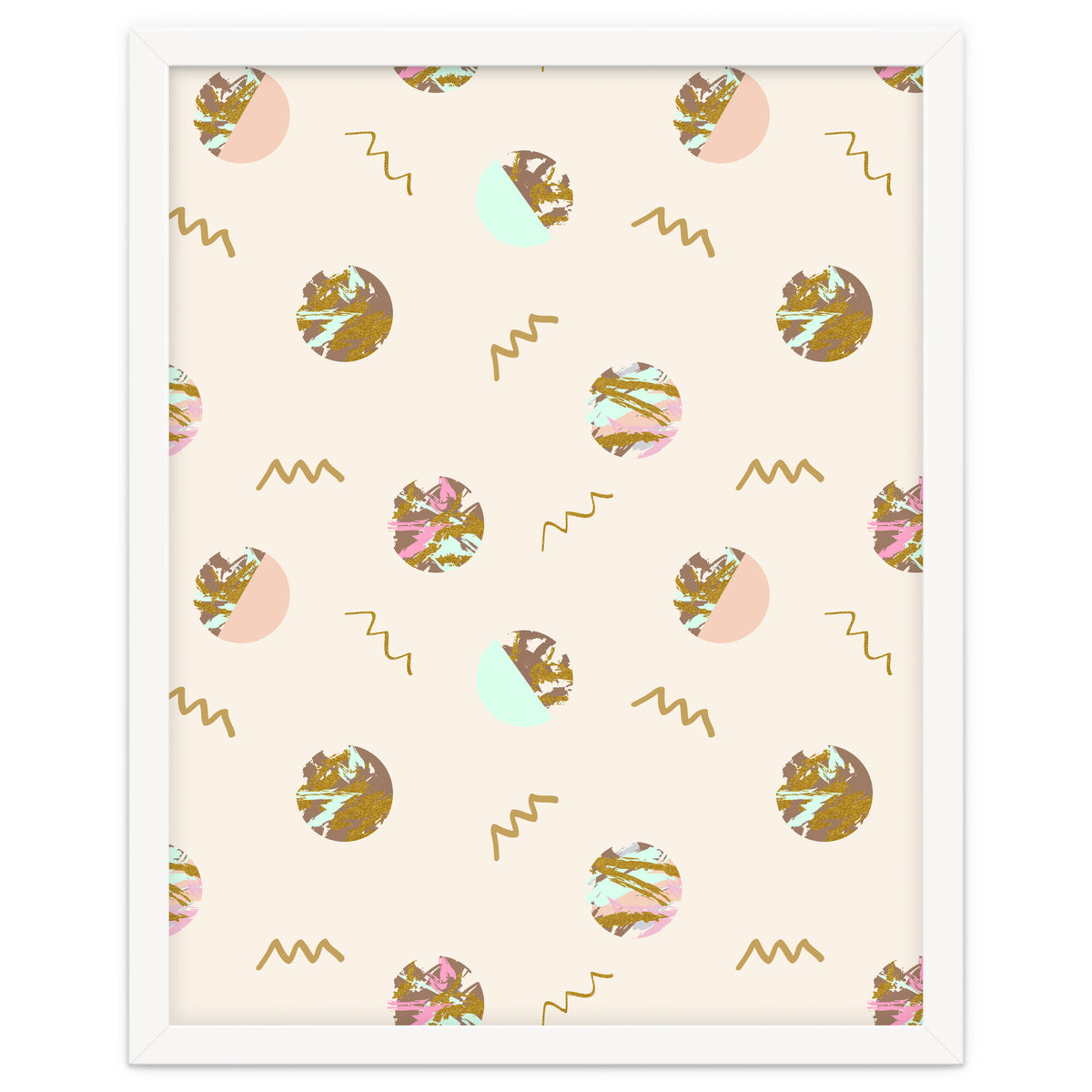 Abstract geometric vector painting