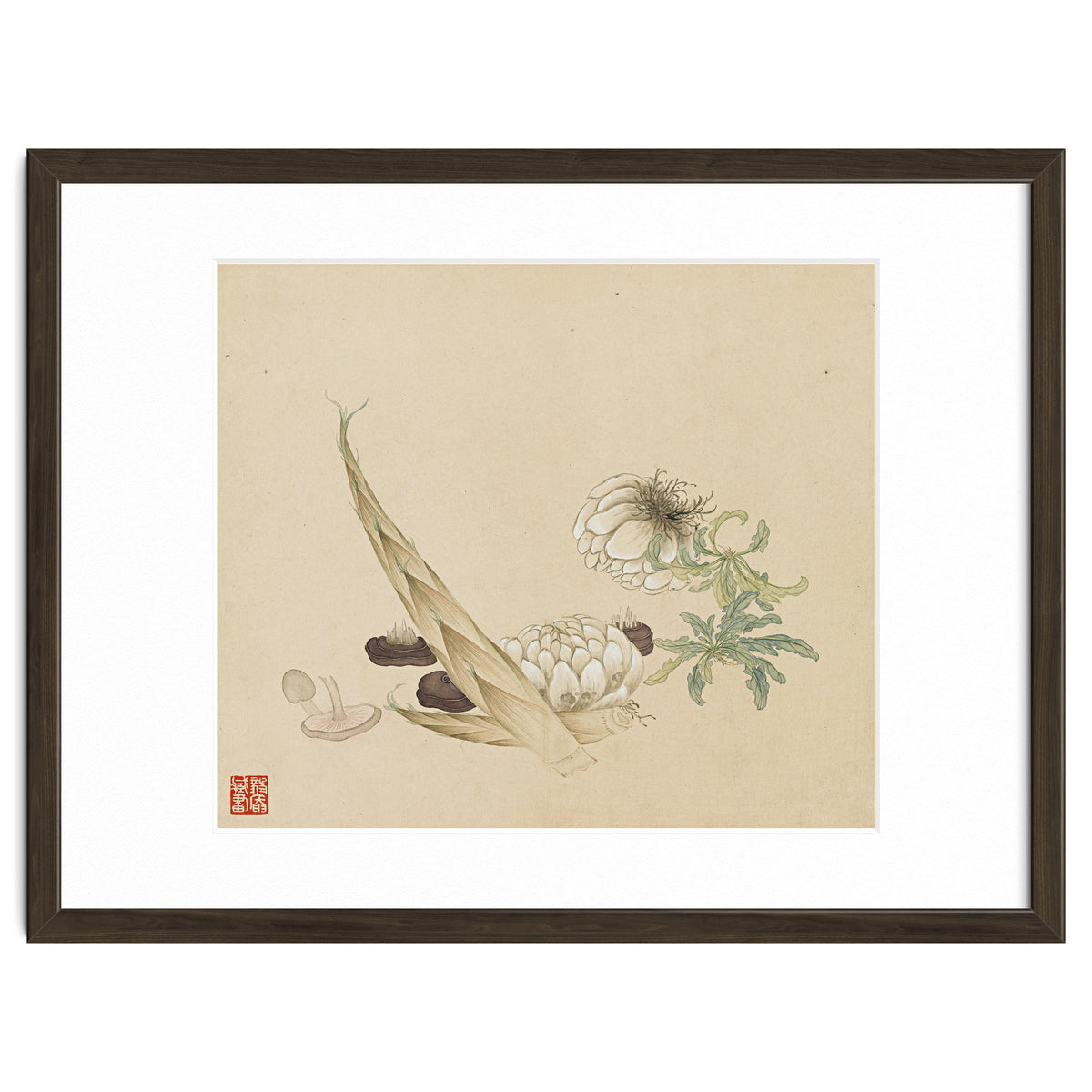 Wang Chengyu ~flowers, Vegetables, Lilies, Bamboo Shoots, Leaves, Mushrooms, Vegetables