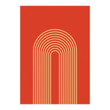 Rainbow Lines Mid Century Geometric Art (Print Only) thumbnail