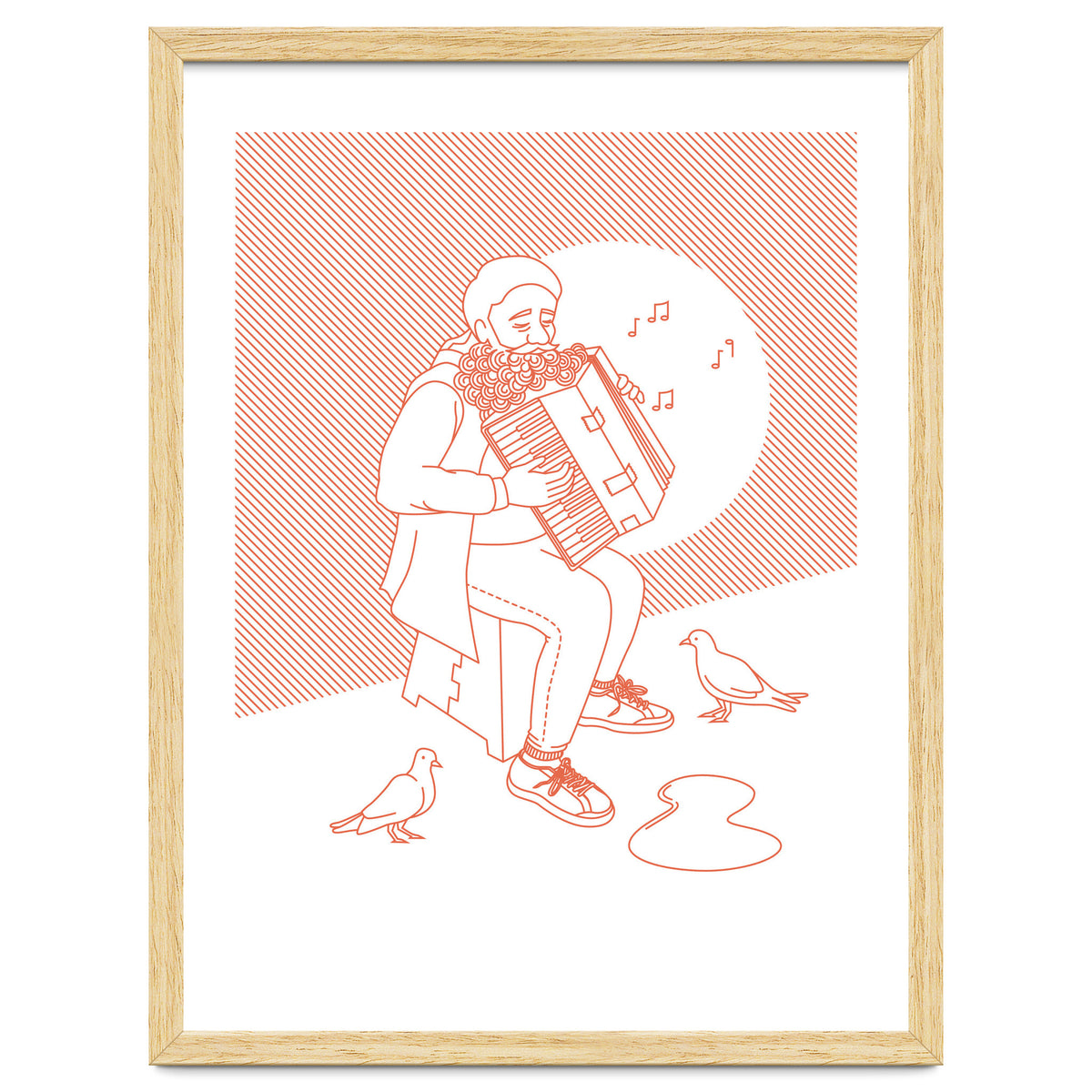 "For Love Not Money" in Orange