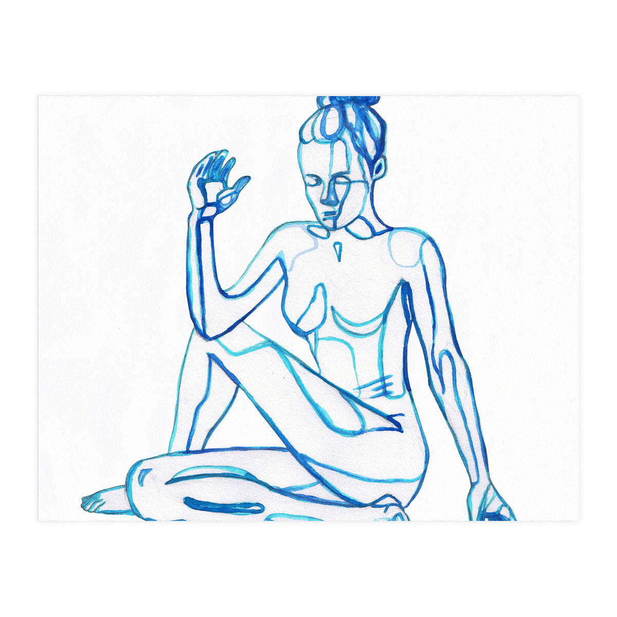 Ardha Matsyendrasana (Print Only)