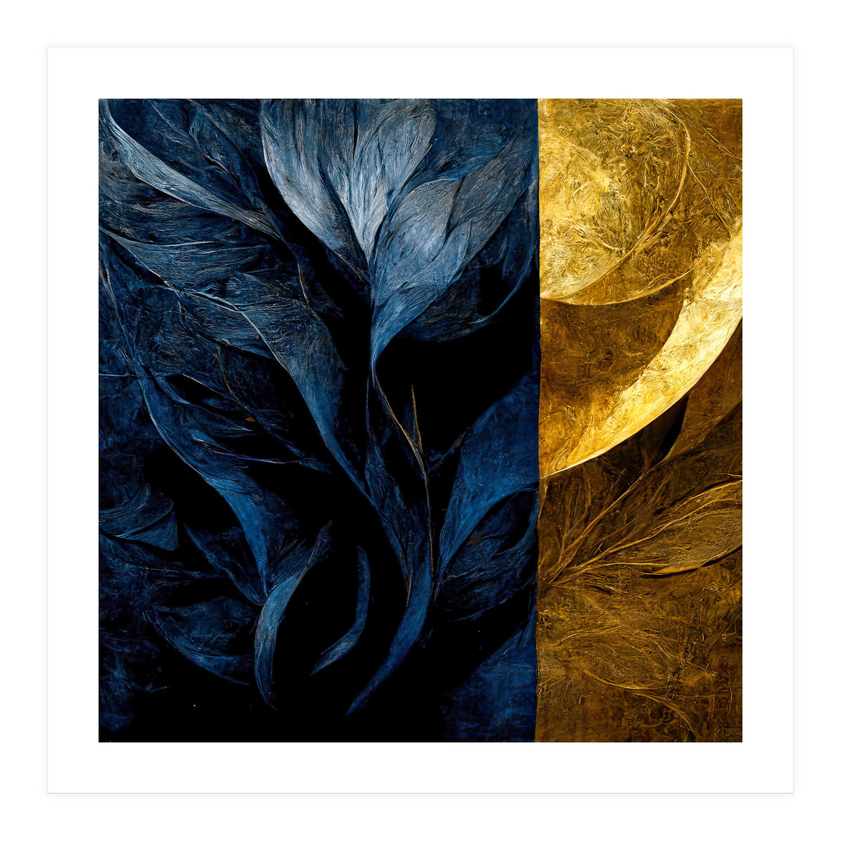 METALLIC FLOWER (Print Only)