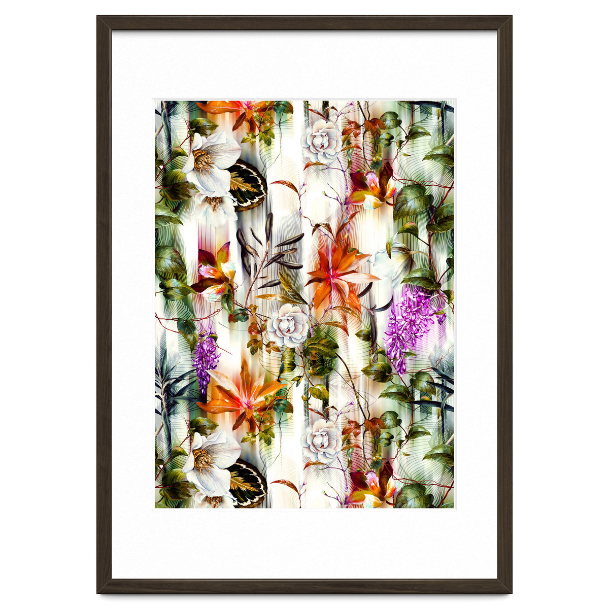 Abstract Motion Blur Floral