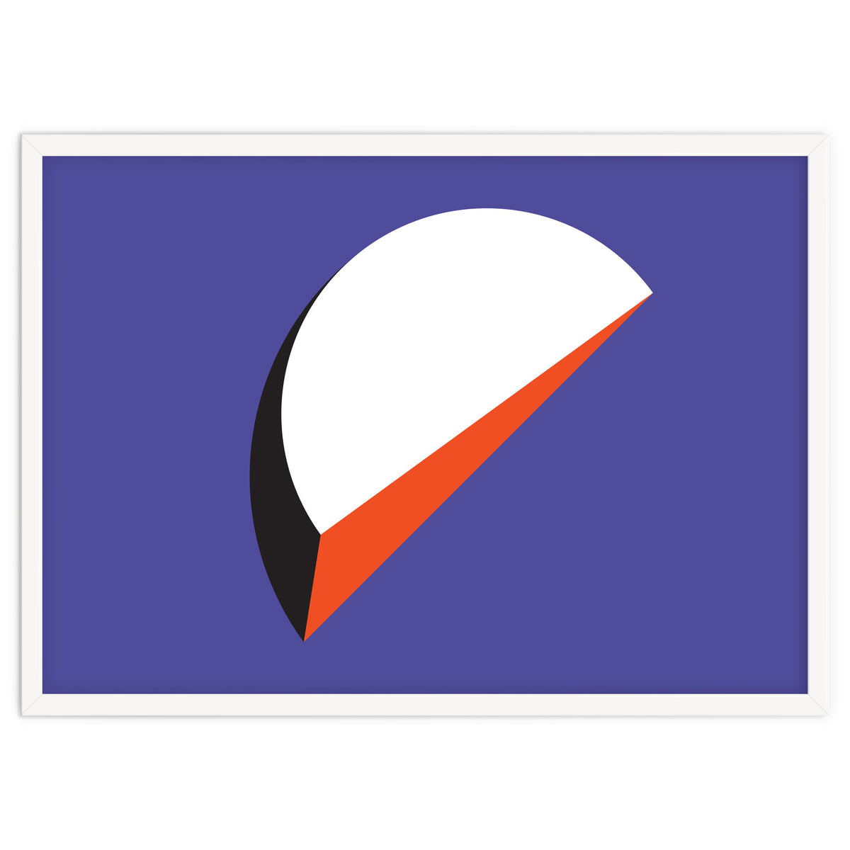 Geometric Shapes No. 37 - orange & purple