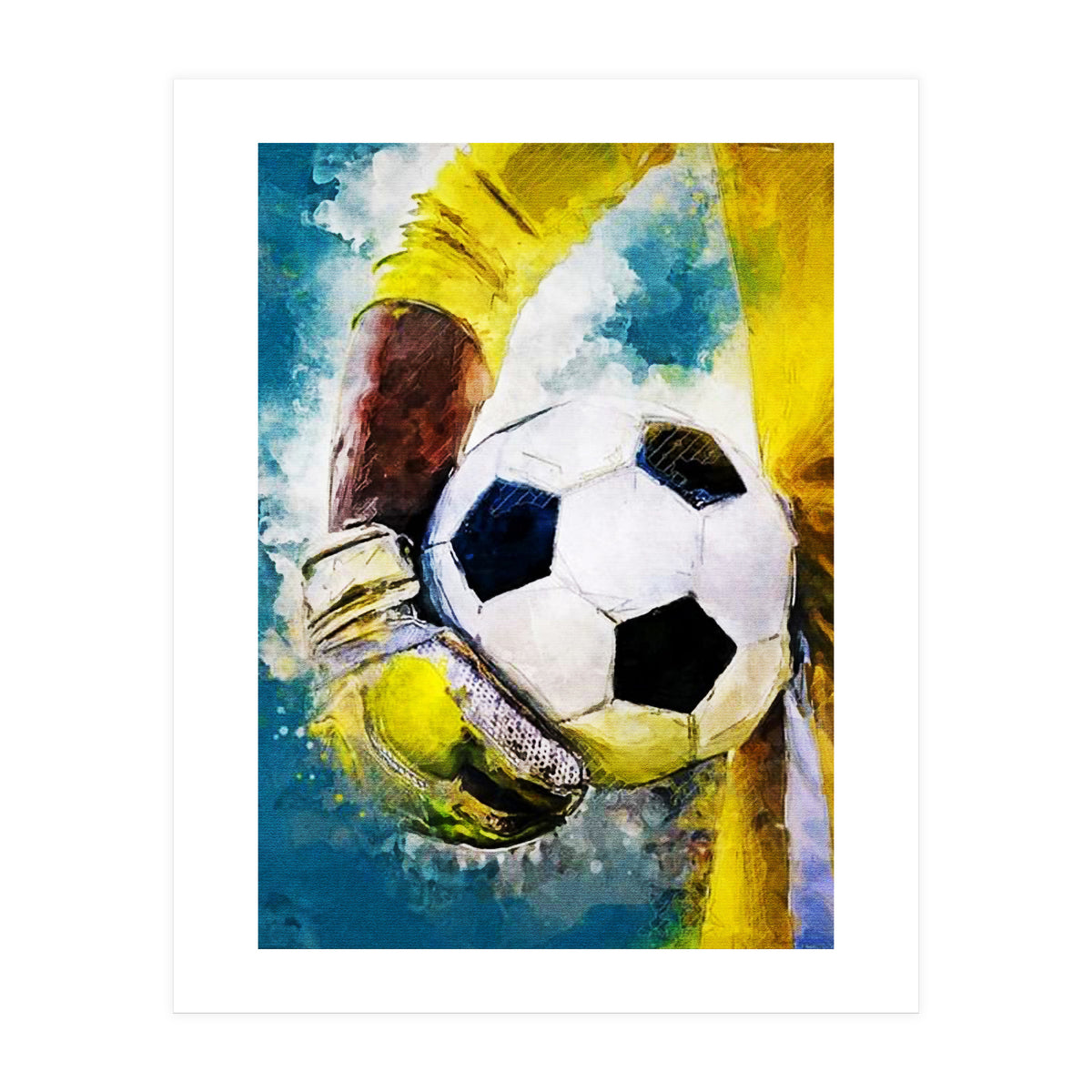 Football Player Goalkeeper (Print Only)
