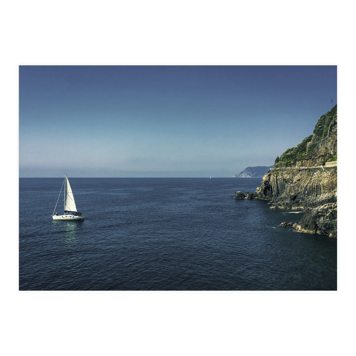 Cinque Terre Blue Sea (Print Only)