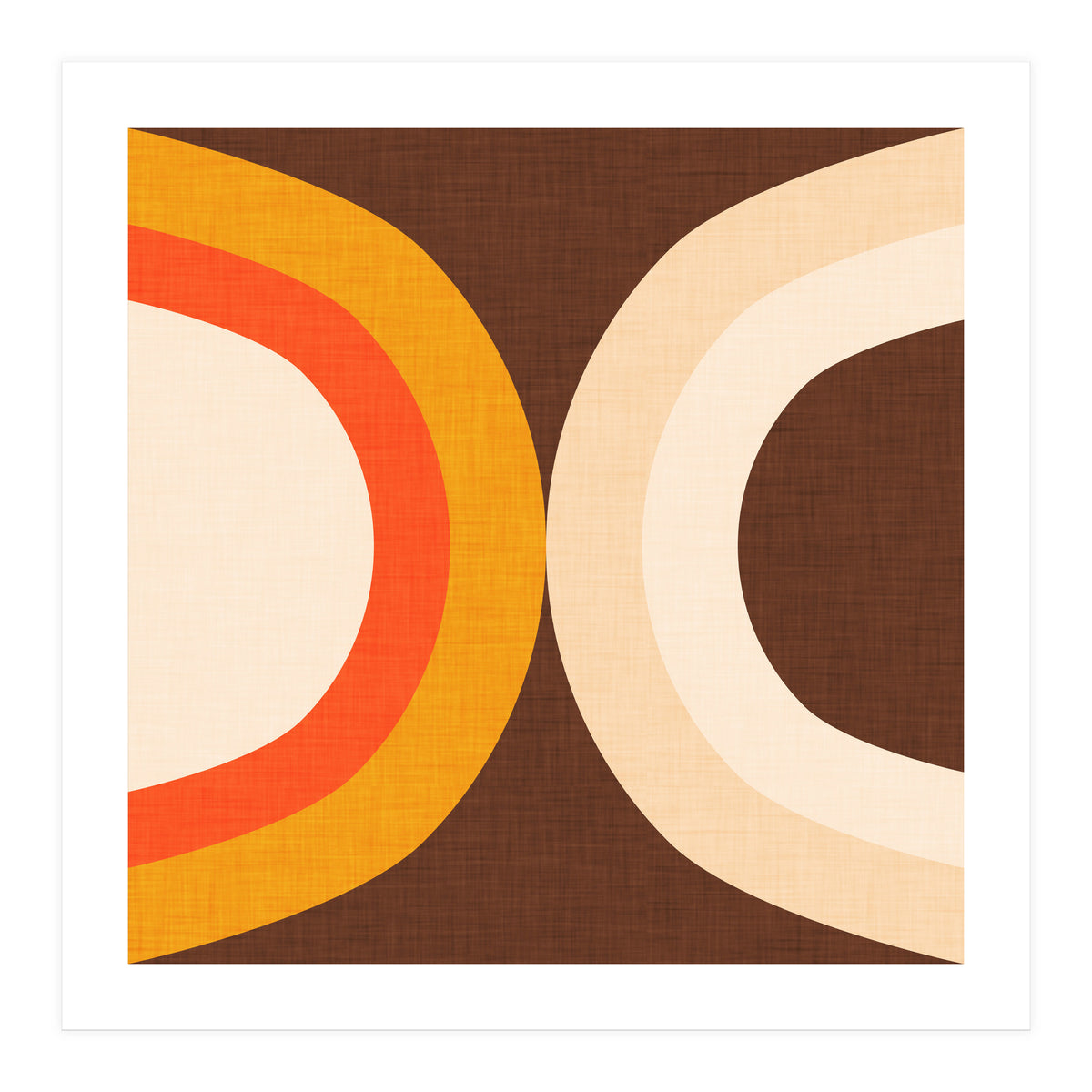 Classic Mid Mod Dot Brown  (Print Only)