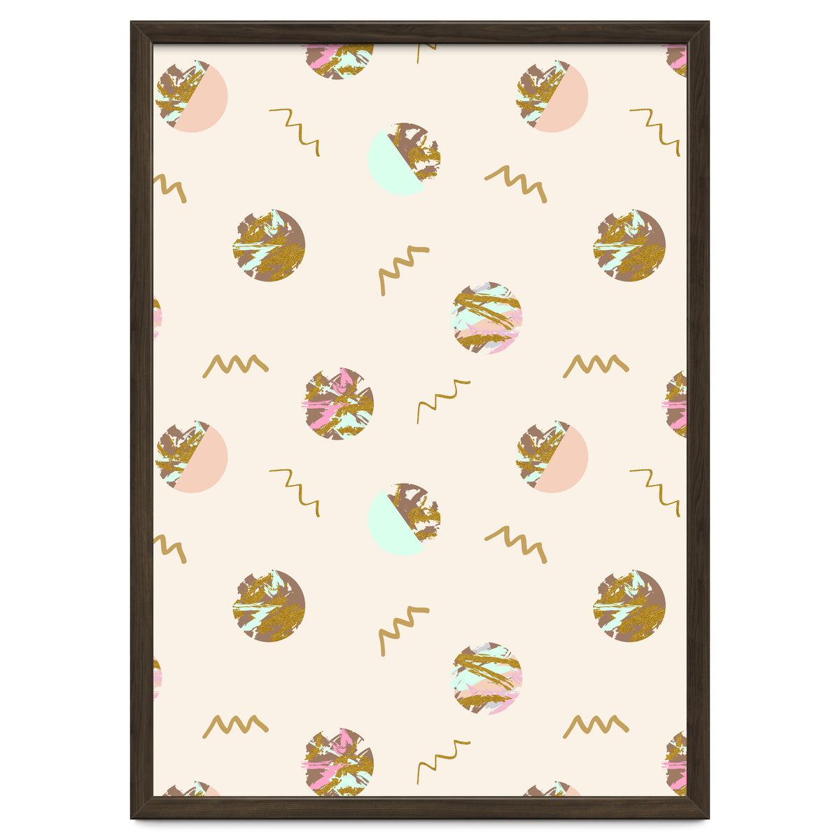 Abstract geometric vector painting