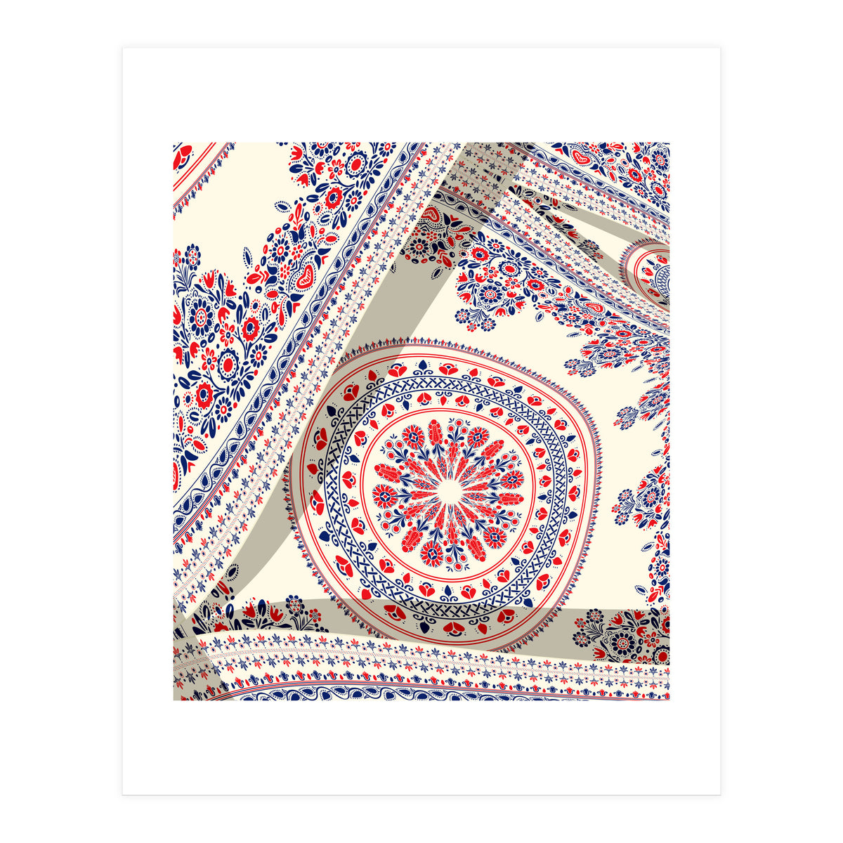 Romanian embroidery background 40 (Print Only)