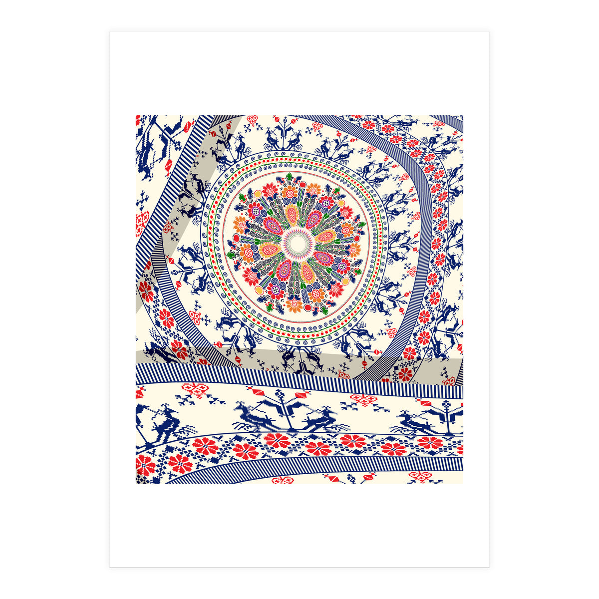 Romanian embroidery background 4 (Print Only)