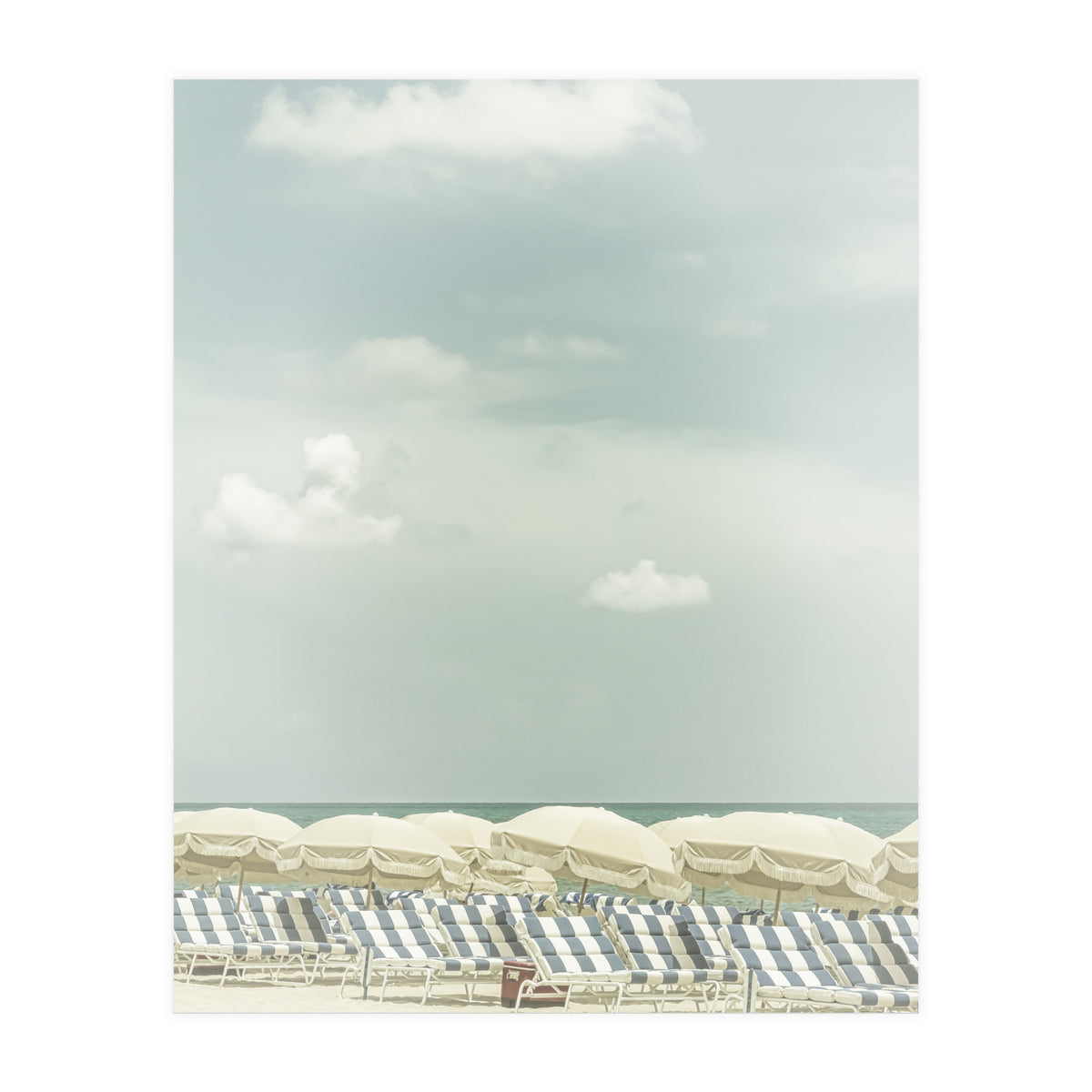 Vintage beach scene  (Print Only)