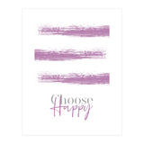 Text Art CHOOSE HAPPY | pink (Print Only) thumbnail