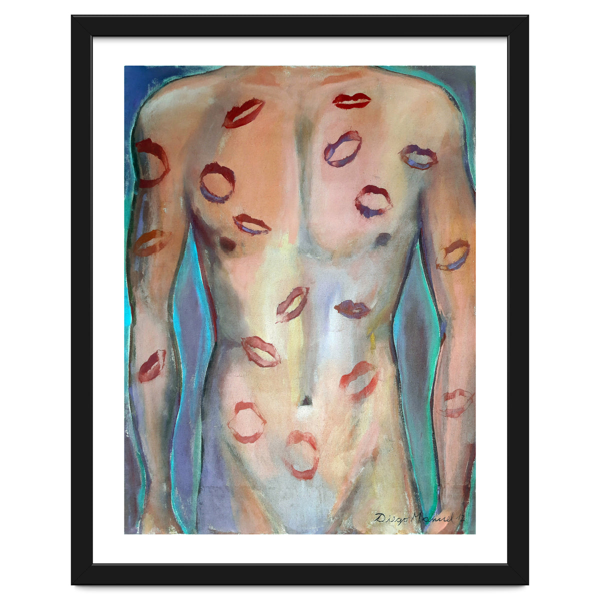 Torso Masculino Con Besos