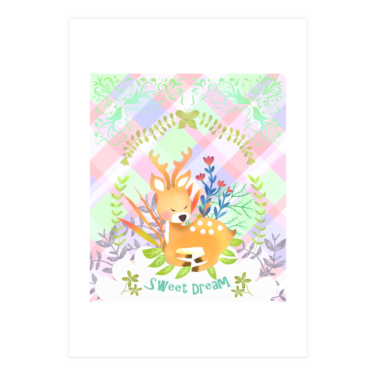 Sweet Dream Deer (Print Only)