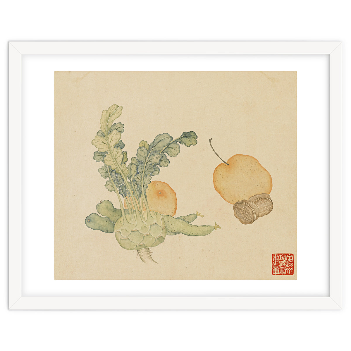 Wang Chengpi ~flowers And Vegetables, Vegetables, Fruits, Epiphyllum, Pears, Peppers