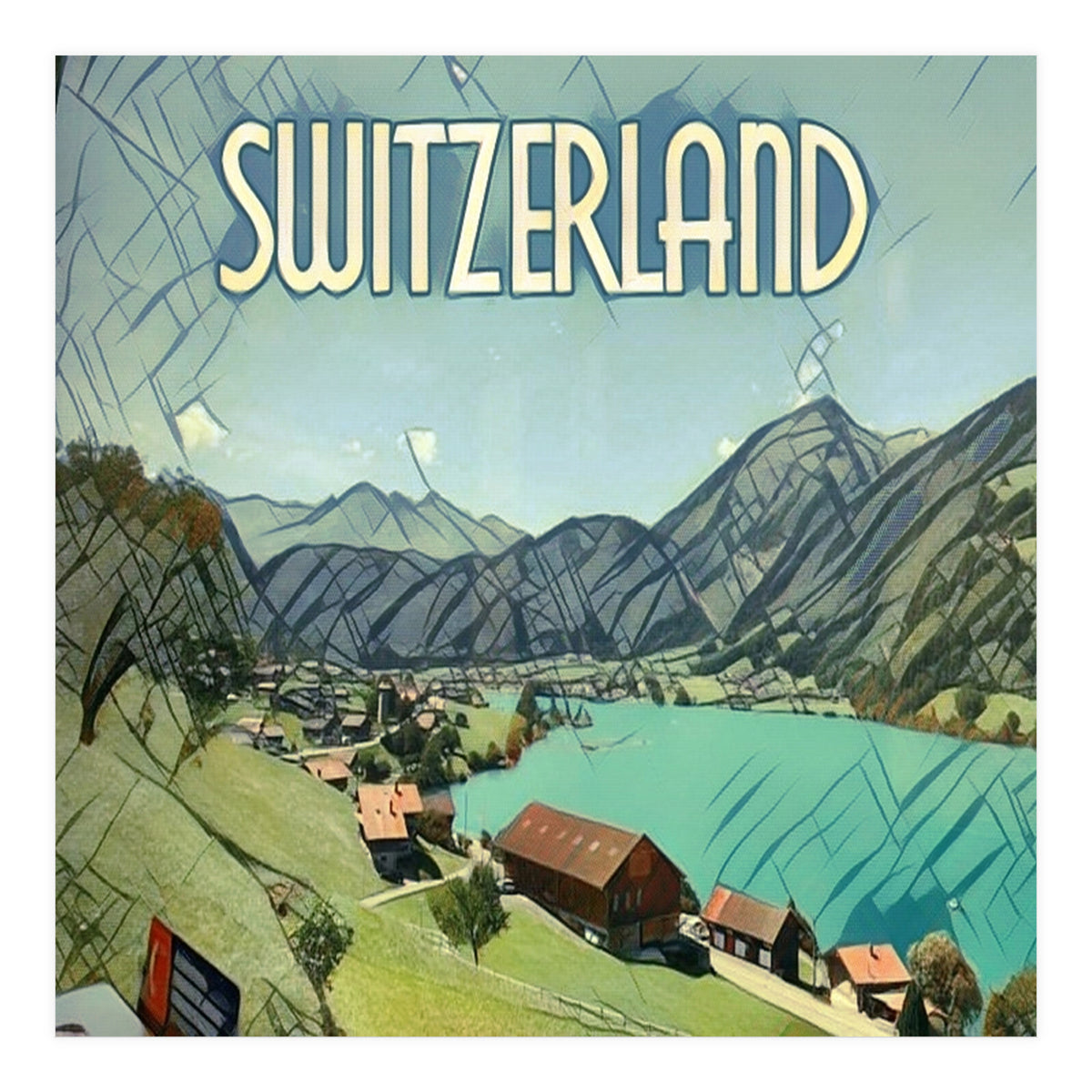 Lake Lungern, Switzerland. (Print Only)