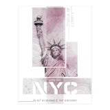 NYC Statue of Liberty | pink marble (Print Only) thumbnail