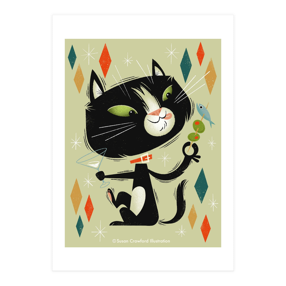 Cat A Tonic Tuxie (Print Only)