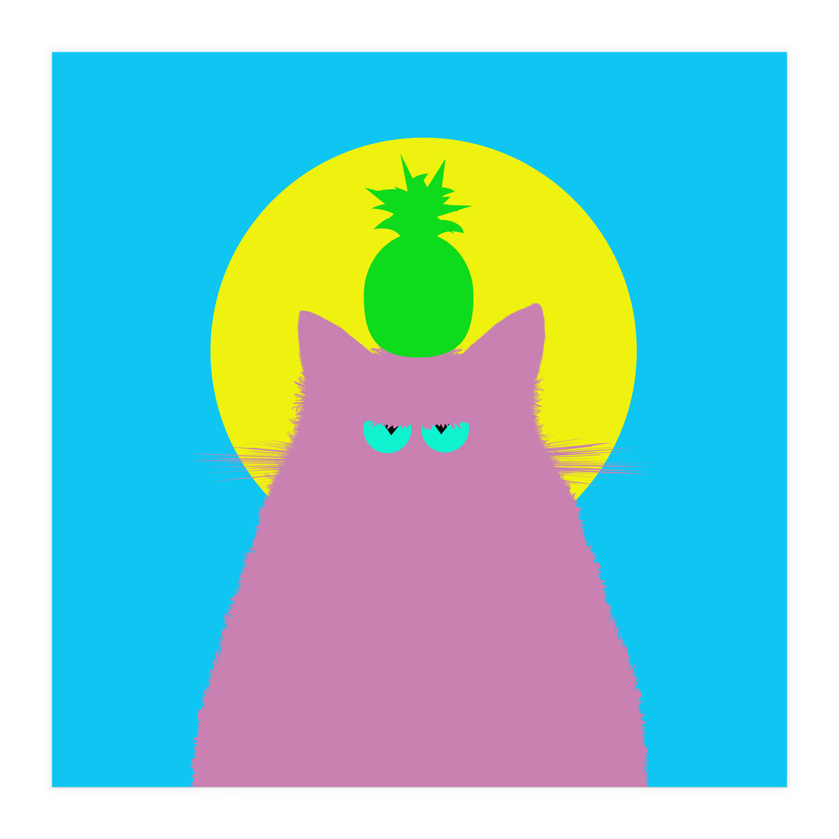 Tropical Lilac Cat  (Print Only)