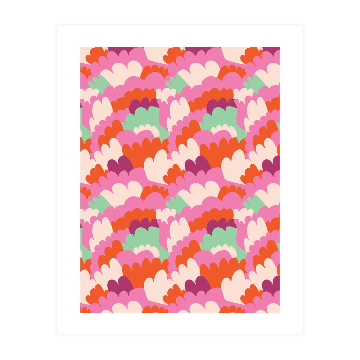 Cute Rainbow Abstract Pattern (Print Only)
