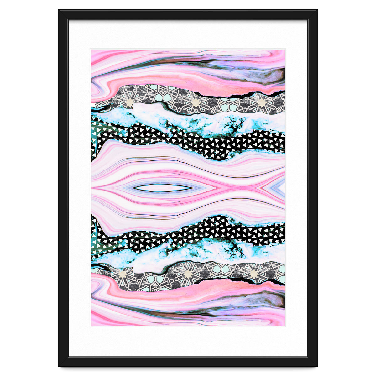 Abstract shapes of marble and patterns