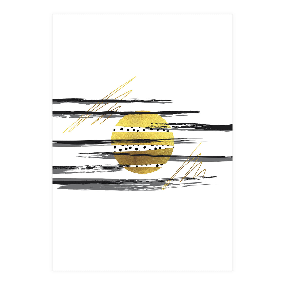 Deco Lines No. 3 – Full Moon (Print Only)