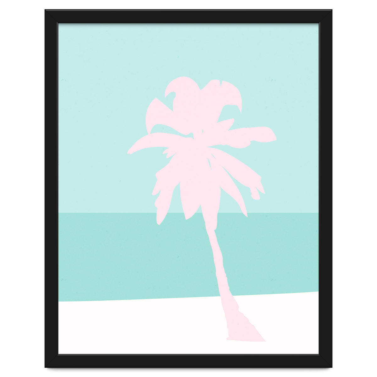 Minimal Palm Tree - Turquoise Coast
